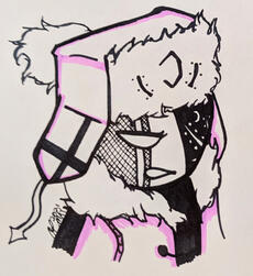 "Ruv • Friday Night Funkin' Mod Character" Traditional Fanart